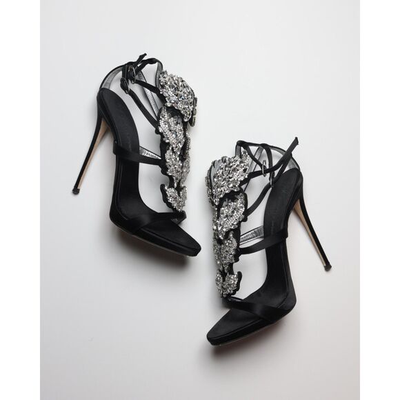 Giuseppe Zanotti Colline 110 Cruel Silver Summer Embellished - Picture 1 of 5